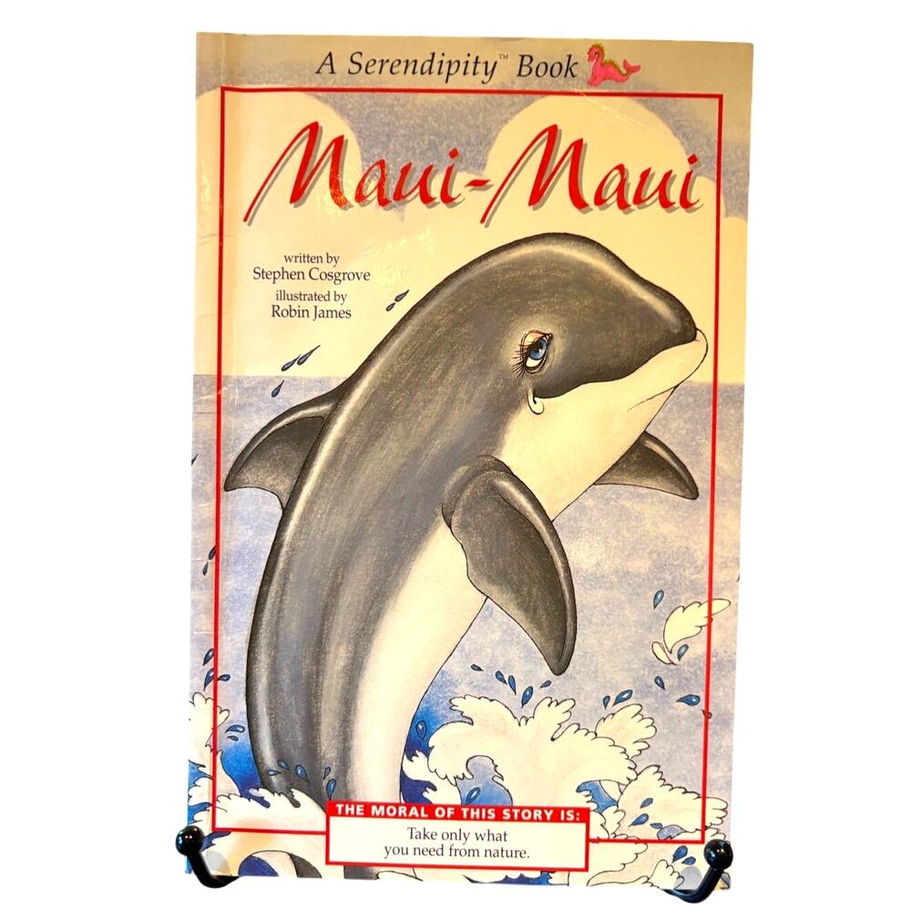 Vintage 2002 Maui-Maui Book by Stephen Cosgrove, Serendipity, Whale, PB